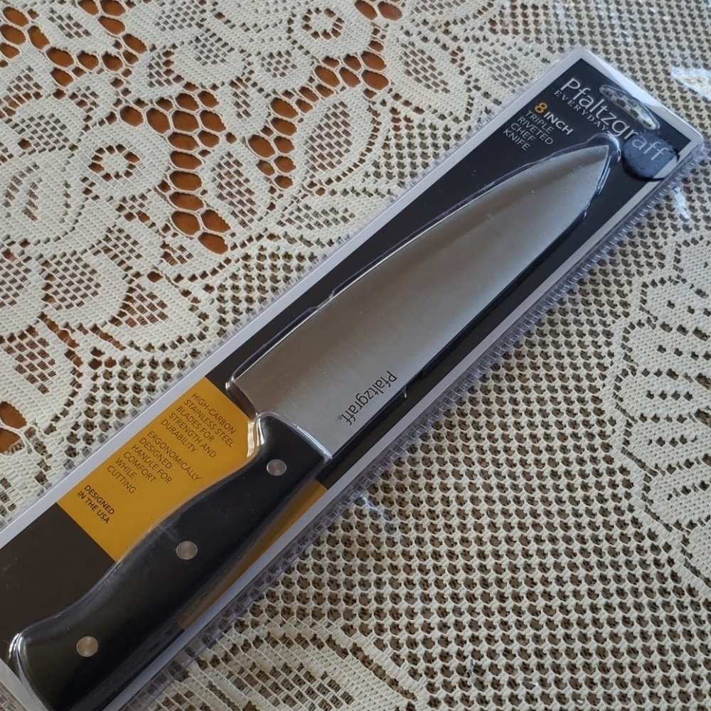 Pfaltzgraff 8in. Triple riveted chef knife